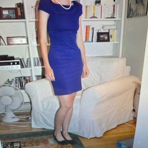 Diane von Fustenberg blue cocktail dress